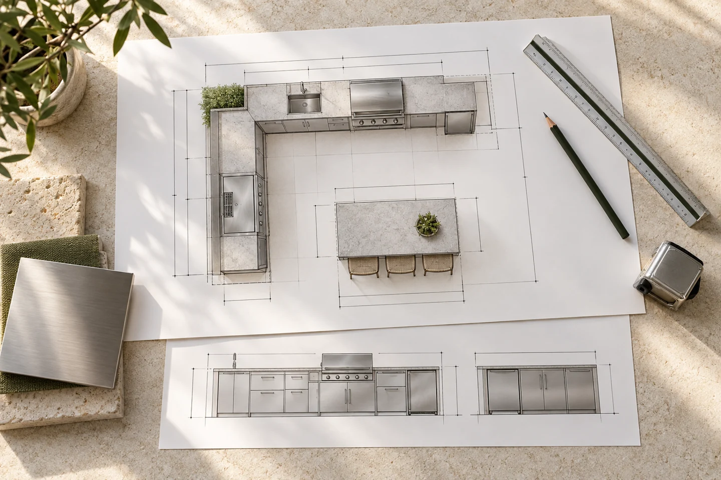 Detailed dimensioned plans